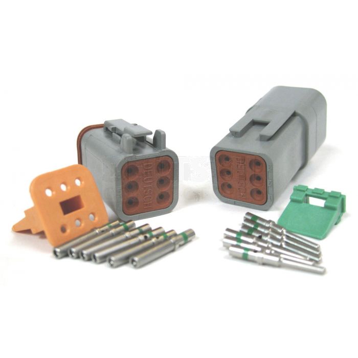 Deutsch DT6-1 Connector Kit (Green Band) 10 Pack