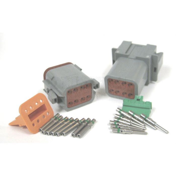 Deutsch DT8-1 Connector Kit (Green Band) 10 Pack