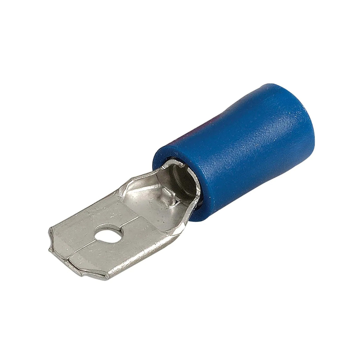 6.3mm Blue Male Nylon Insulated Blade Terminal 100
