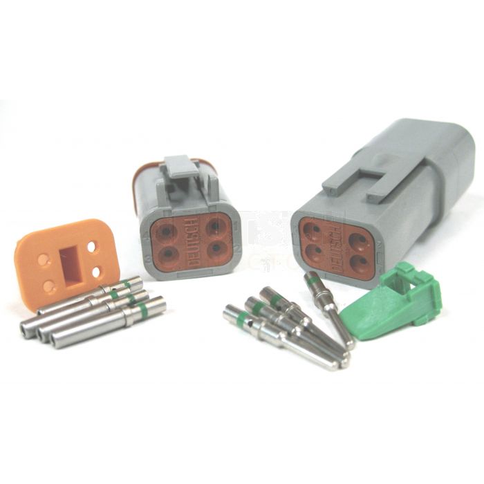 Deutsch DT4-1 Connector Kit (Green Band) 1 Pack