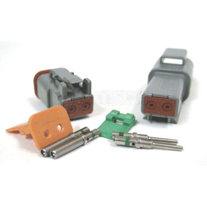 Deutsch DT2-1 Connector Kit (Green Band) 1 Pack