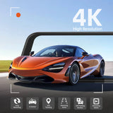 WOLFBOX G850 4K Mirror Dash Cam, Rear View Mirror Camera