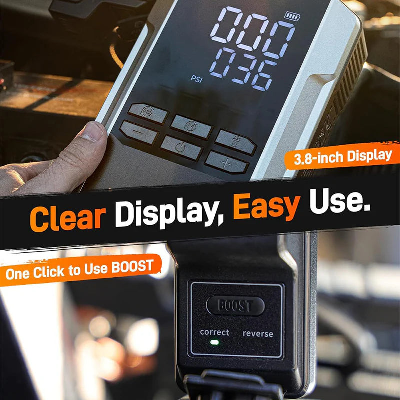 WOLFBOX MegaVolt16 Air Portable Two-in-One Jumper Starter with Air Compressor