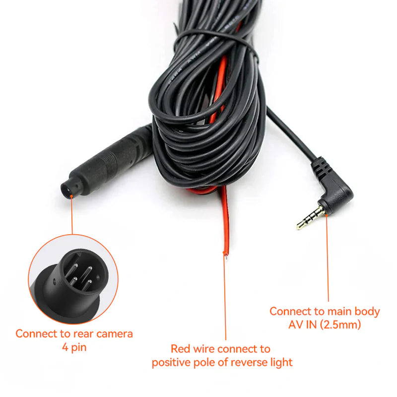 Wolfbox G850 10m Rear Camera Longer Replacement Cable