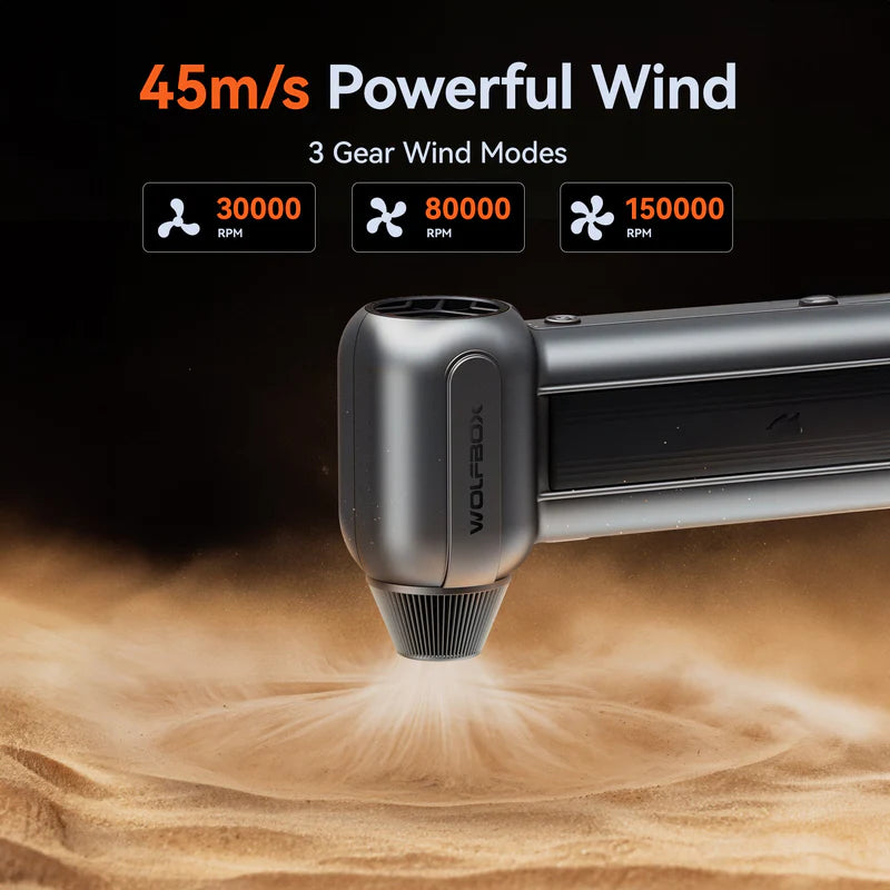 Wolfbox Compressed Air Duster - Super Power Electric Air Duster