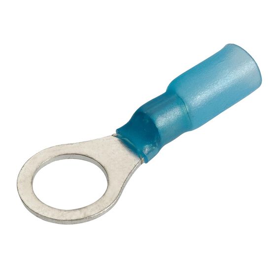 4mm Heat Shrink Ring Terminal - Blue 100