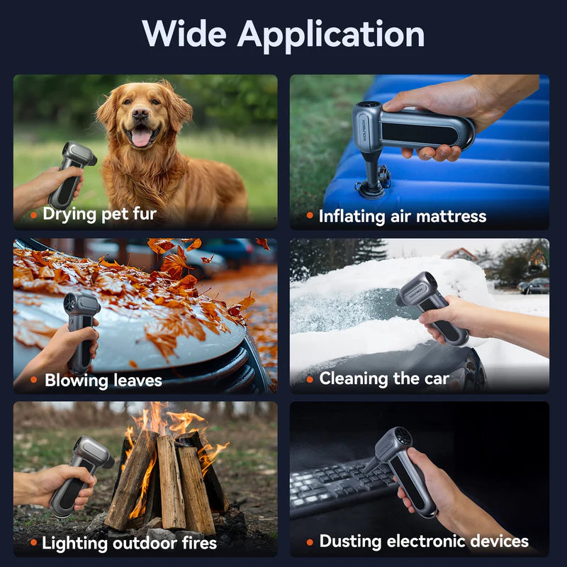 Wolfbox Compressed Air Duster - Super Power Electric Air Duster