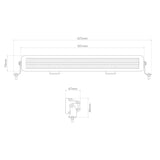 20" 10-40v 'Night Ranger' D/Row LED Light Bar