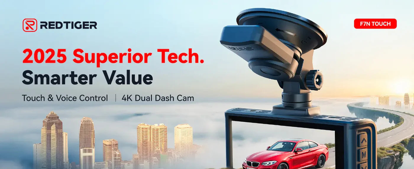 Redtiger F7NT Touch Screen 4K Dual Dash Cam