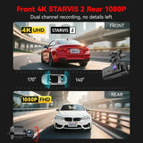 Redtiger F7NT Touch Screen 4K Dual Dash Cam