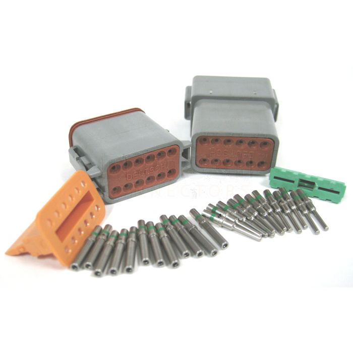 Deutsch DT12-1 Connector Kit (Green Band) 1 Pack