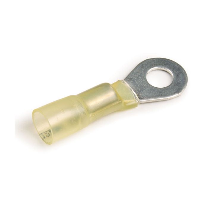 5mm Heat Shrink Ring Terminal - Yellow